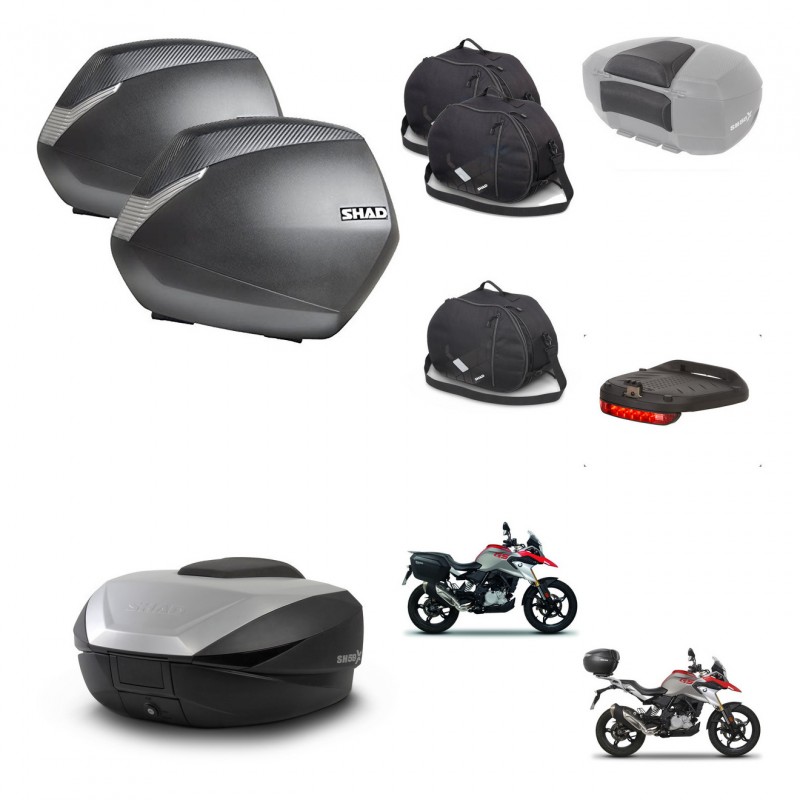 SHAD SH59 trunk + mounting bracket SH36 suitcases accessories 59L KIT-462797