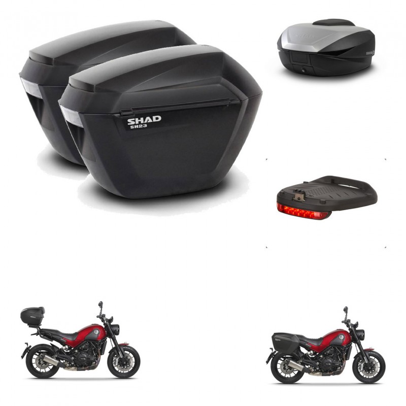 SHAD SH59 trunk + mounting bracket sh23 suitcases accessories 59L KIT-462810
