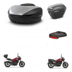 SHAD SH23 alu suitcases + mounting bracket SH59 trunk accessories 59L KIT-462813