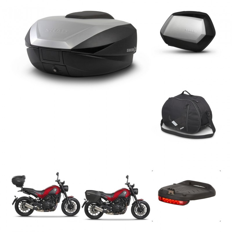 SHAD SH35 PREMIUM suitcases + mounting bracket SH59 trunk accessories 59L KIT-462823