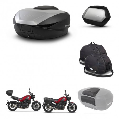 SHAD Maletas SH35 PREMIUM + soporte montaje baul SH59 accesorios 59L KIT-462830