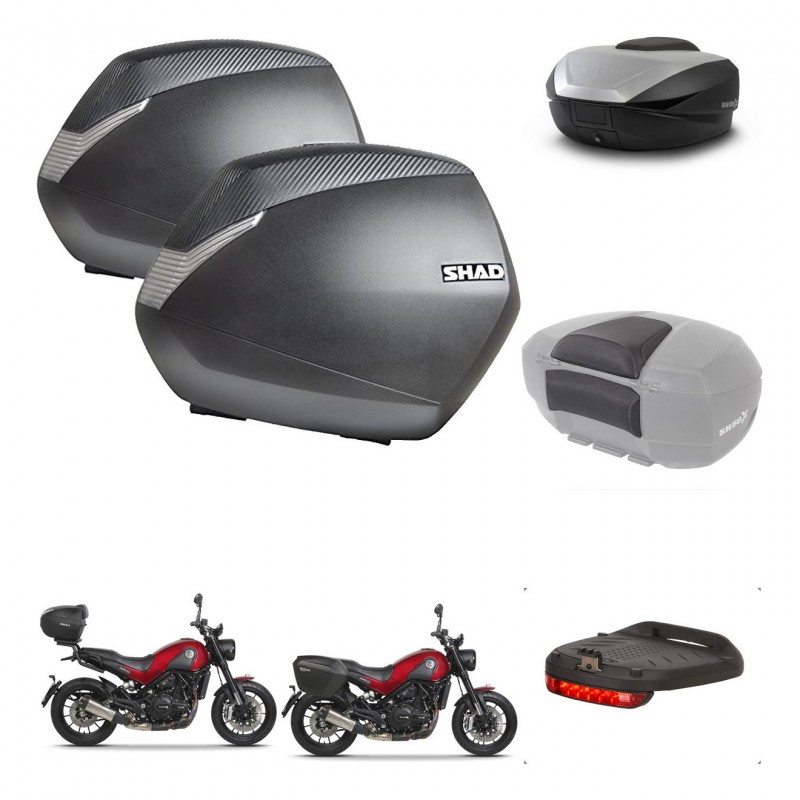 SHAD SH59 trunk + mounting bracket SH36 suitcases accessories 59L KIT-462832