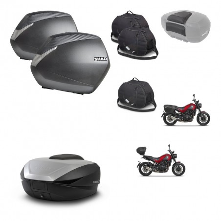 SHAD SH59 trunk + mounting bracket SH36 suitcases accessories 59L KIT-462839