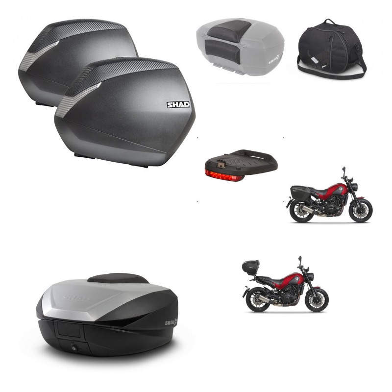 SHAD SH59 trunk + mounting bracket SH36 suitcases accessories 59L KIT-462844