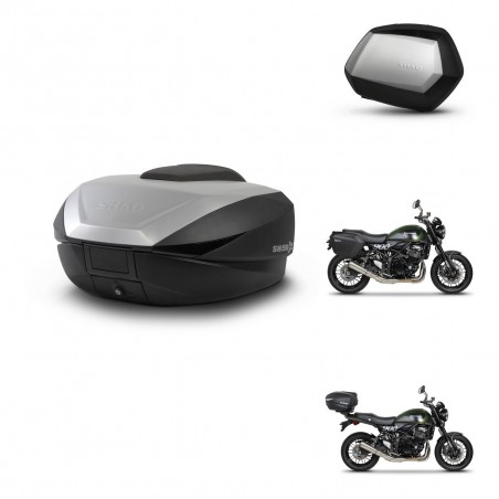 SHAD Maletas SH35 PREMIUM + soporte montaje baul SH59 59L KIT-462853