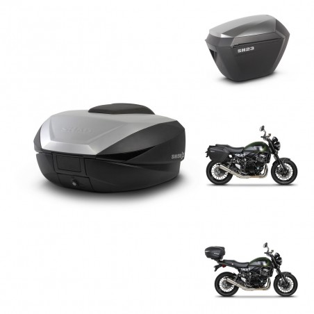 SHAD Maletas sh23 alu + soporte montaje baul SH59 59L KIT-462855