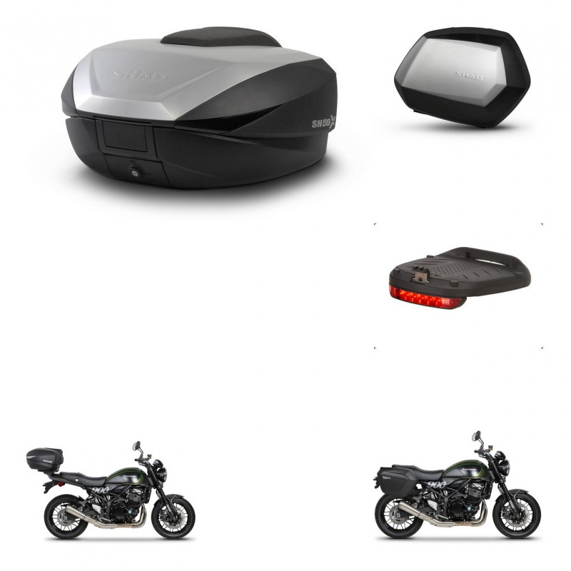 SHAD SH35 PREMIUM suitcases + mounting bracket SH59 trunk accessories 59L KIT-462859