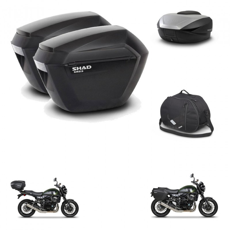 SHAD SH59 trunk + mounting bracket sh23 suitcases accessories 59L KIT-462864