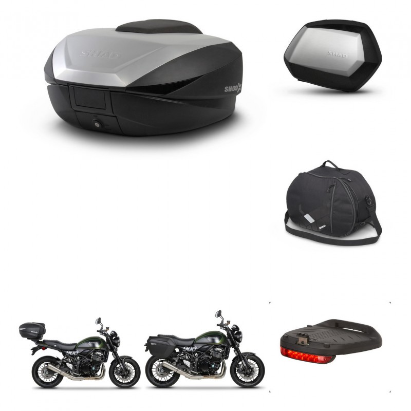 SHAD SH35 PREMIUM suitcases + mounting bracket SH59 trunk accessories 59L KIT-462871