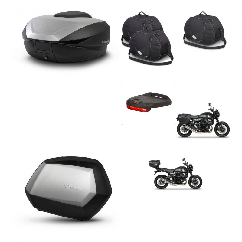 SHAD SH35 PREMIUM suitcases + mounting bracket SH59 trunk accessories 59L KIT-462872