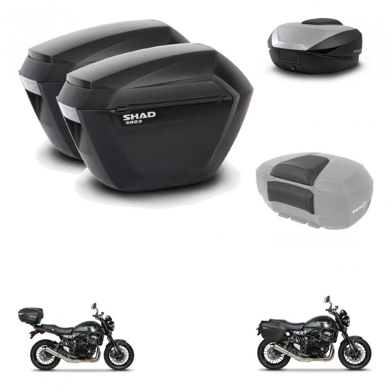 SHAD SH59 trunk + mounting bracket sh23 suitcases accessories 59L KIT-462876