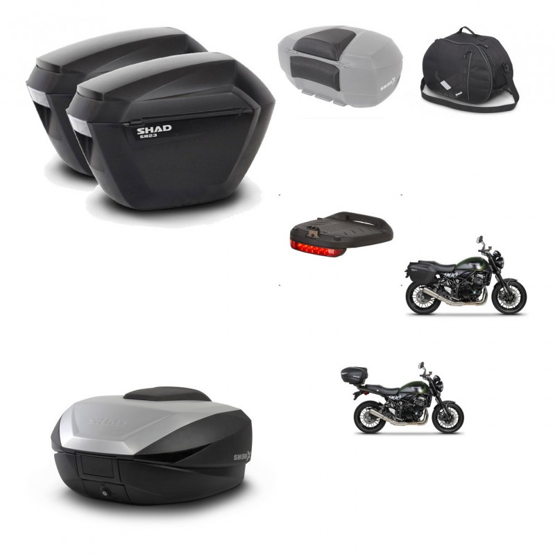 SHAD SH59 trunk + mounting bracket sh23 suitcases accessories 59L KIT-462894