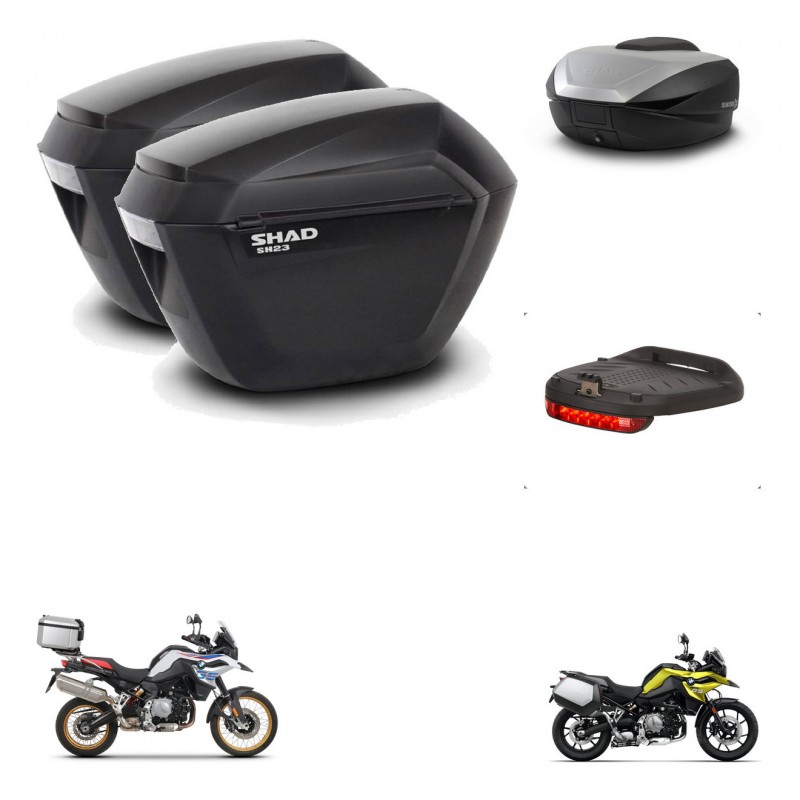 SHAD SH59 trunk + mounting bracket sh23 suitcases accessories 59L KIT-462906