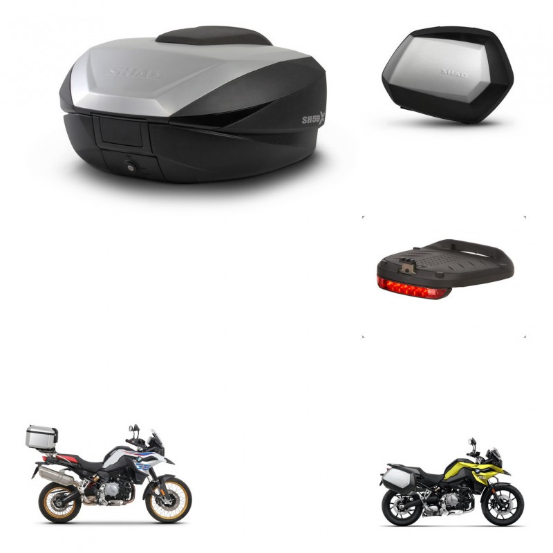 SHAD SH35 PREMIUM suitcases + mounting bracket SH59 trunk accessories 59L KIT-462907