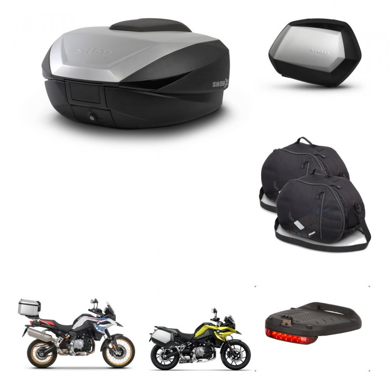 SHAD SH35 PREMIUM suitcases + mounting bracket SH59 trunk accessories 59L KIT-462908