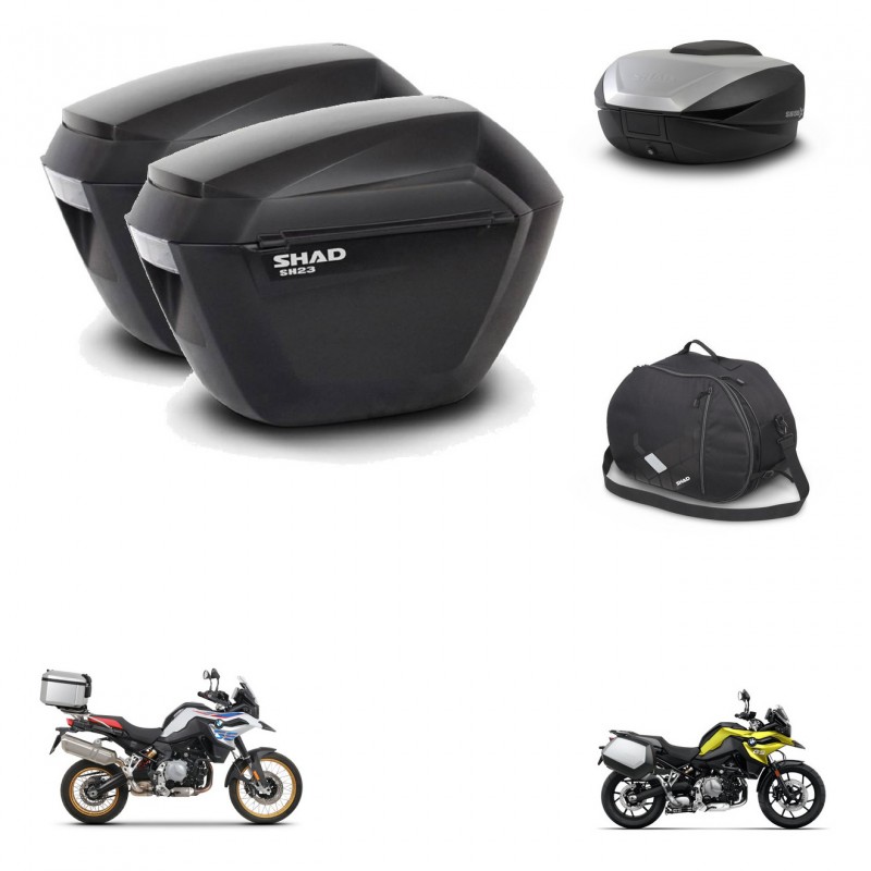 SHAD SH59 trunk + mounting bracket sh23 suitcases accessories 59L KIT-462912