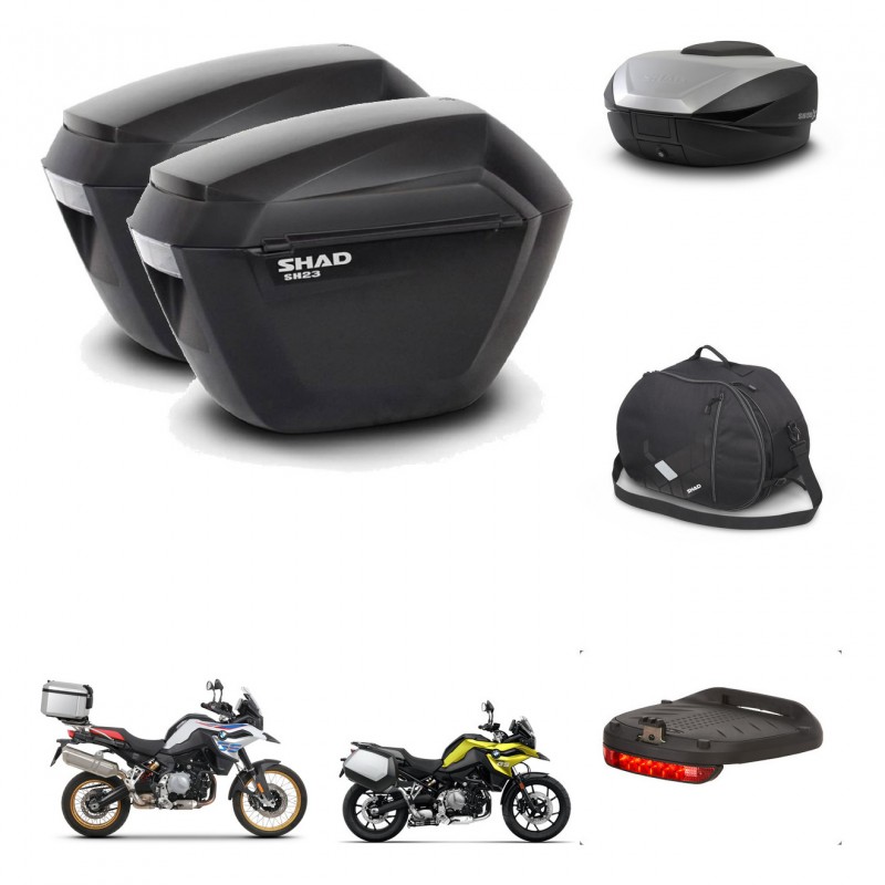 SHAD SH59 trunk + mounting bracket sh23 suitcases accessories 59L KIT-462918