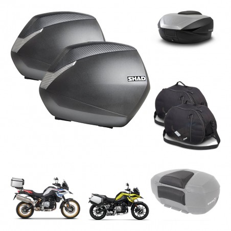 SHAD SH59 trunk + mounting bracket SH36 suitcases accessories 59L KIT-462923