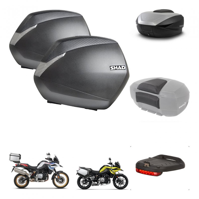 SHAD SH59 trunk + mounting bracket SH36 suitcases accessories 59L KIT-462928