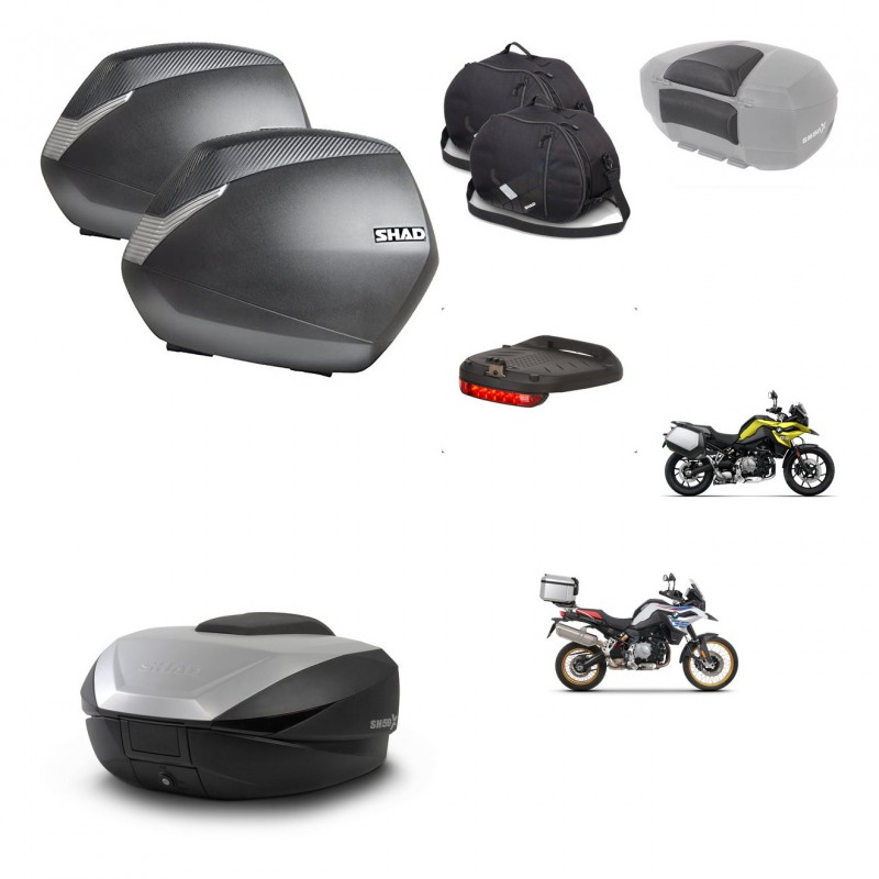 SHAD SH59 trunk + mounting bracket SH36 suitcases accessories 59L KIT-462929