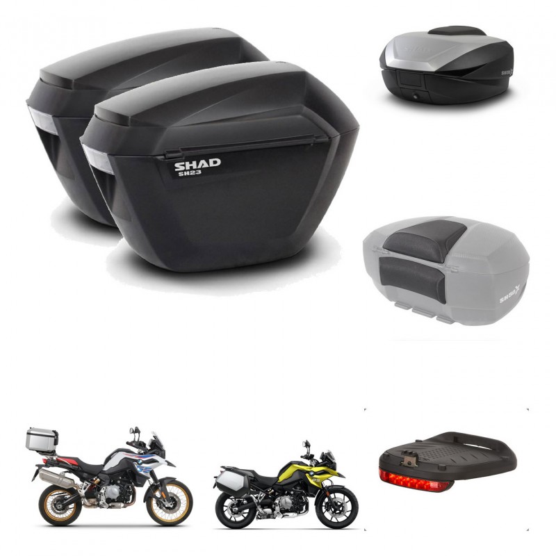 SHAD SH59 trunk + mounting bracket sh23 suitcases accessories 59L KIT-462930