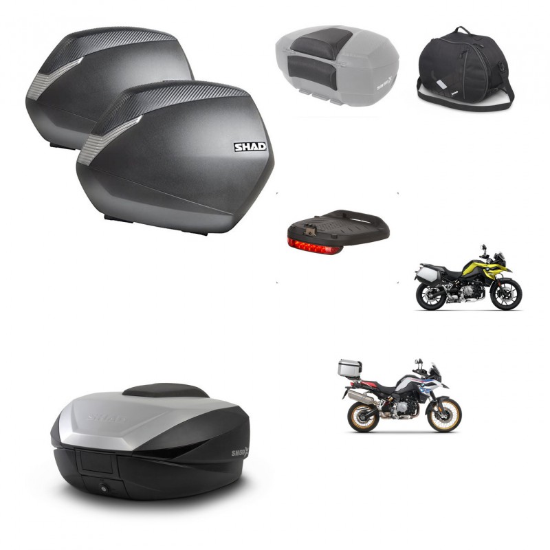 SHAD SH59 trunk + mounting bracket SH36 suitcases accessories 59L KIT-462940