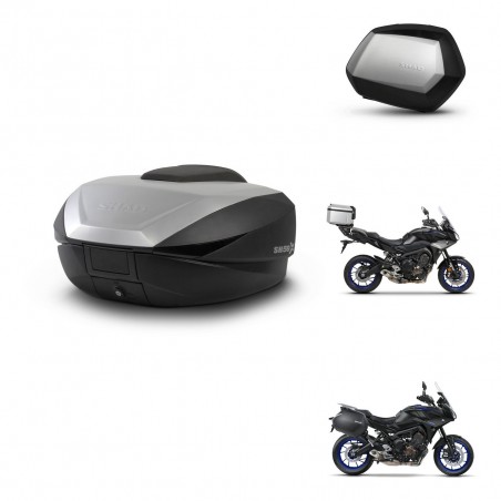 SHAD Maletas SH35 PREMIUM + soporte montaje baul SH59 59L KIT-462949