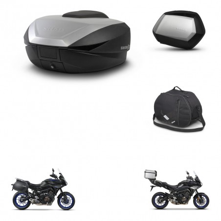 SHAD Maletas SH35 PREMIUM + soporte montaje baul SH59 accesorios 59L KIT-462961