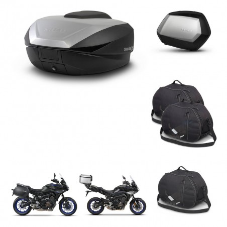SHAD Maletas SH35 PREMIUM + soporte montaje baul SH59 accesorios 59L KIT-462962