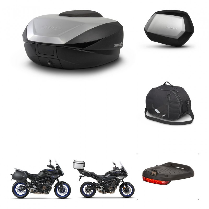 SHAD SH35 PREMIUM suitcases + mounting bracket SH59 trunk accessories 59L KIT-462967