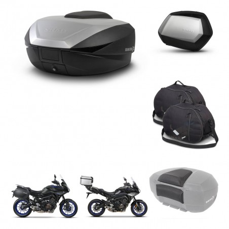 SHAD Maletas SH35 PREMIUM + soporte montaje baul SH59 accesorios 59L KIT-462974