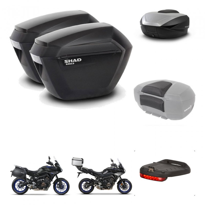 SHAD SH59 trunk + mounting bracket sh23 suitcases accessories 59L KIT-462978