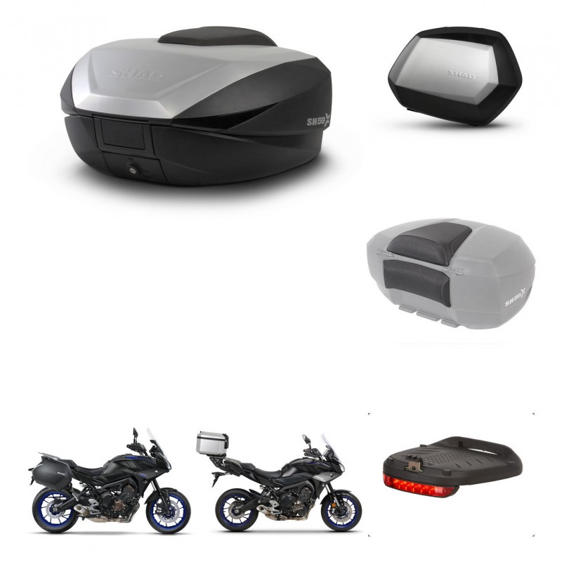 SHAD SH35 PREMIUM suitcases + mounting bracket SH59 trunk accessories 59L KIT-462979