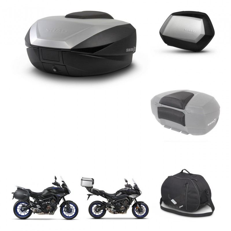 SHAD SH35 PREMIUM suitcases + mounting bracket SH59 trunk accessories 59L KIT-462985