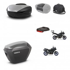 SHAD SH23 alu suitcases + mounting bracket SH59 trunk accessories 59L KIT-462993