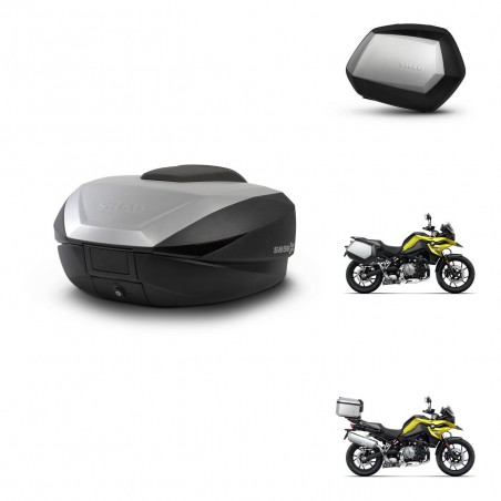 SHAD Maletas SH35 PREMIUM + soporte montaje baul SH59 59L KIT-462997