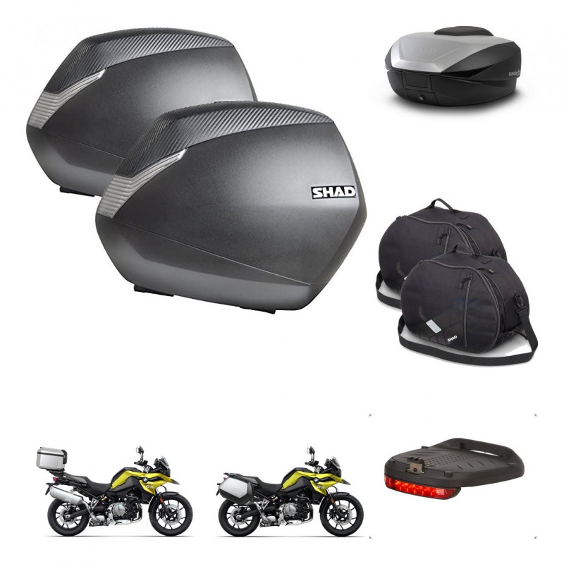 SHAD SH59 trunk + mounting bracket SH36 suitcases accessories 59L KIT-463001