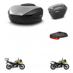 SHAD SH23 alu suitcases + mounting bracket SH59 trunk accessories 59L KIT-463005