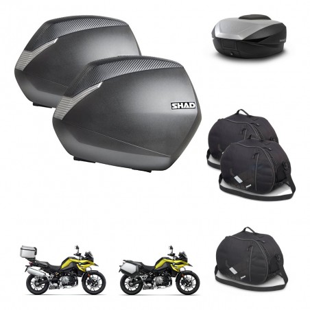 SHAD SH59 trunk + mounting bracket SH36 suitcases accessories 59L KIT-463007