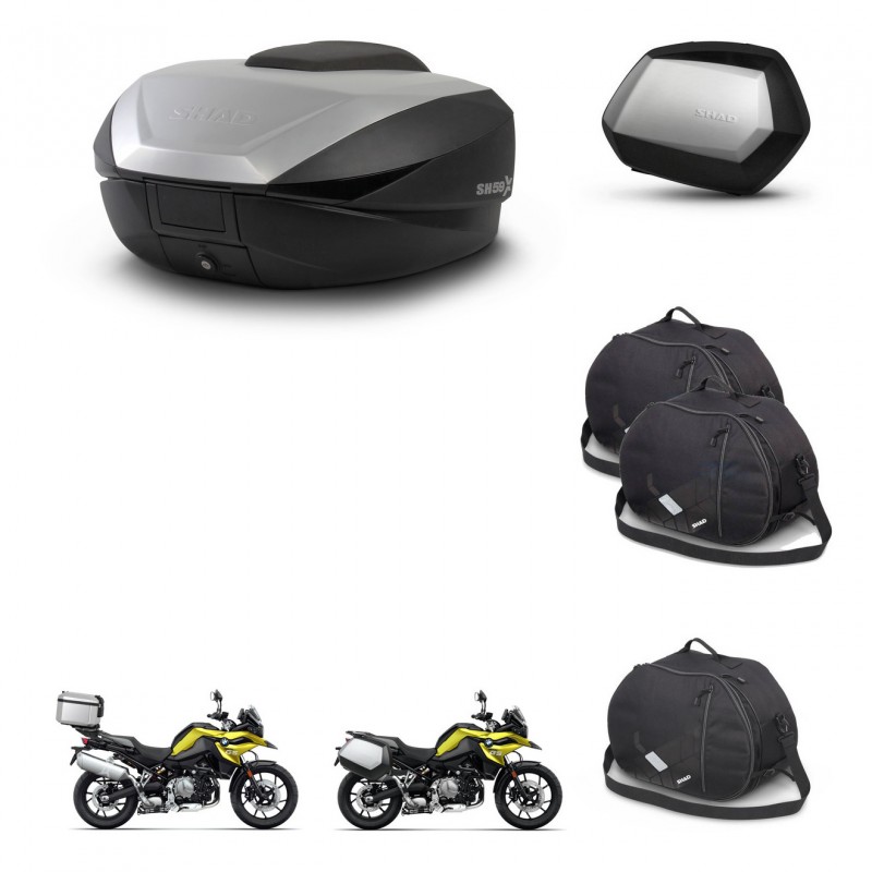 SHAD SH35 PREMIUM suitcases + mounting bracket SH59 trunk accessories 59L KIT-463010