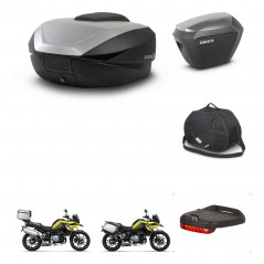 SHAD SH23 alu suitcases + mounting bracket SH59 trunk accessories 59L KIT-463017