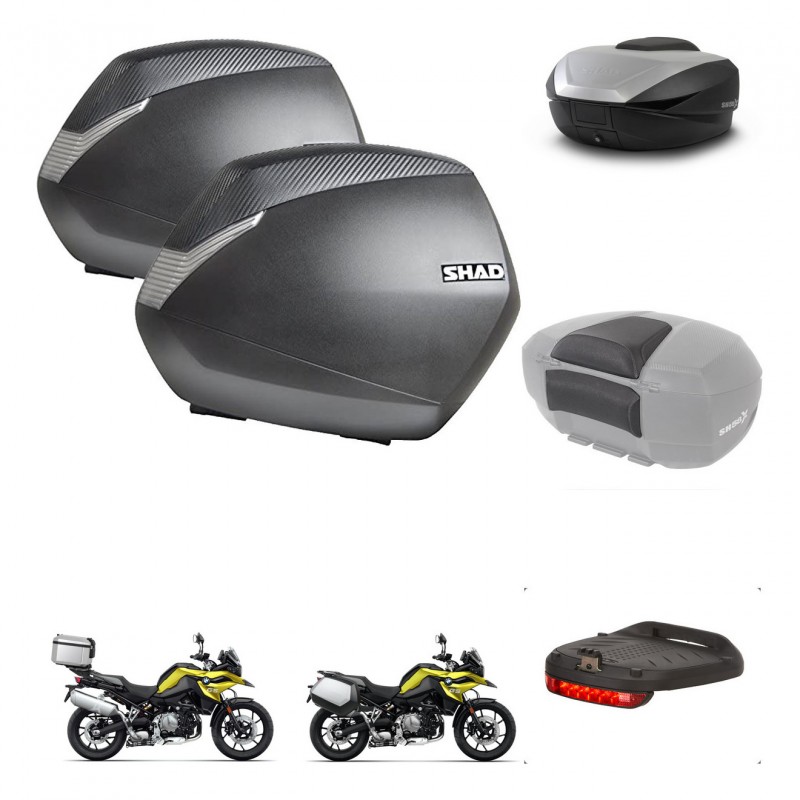 SHAD SH59 trunk + mounting bracket SH36 suitcases accessories 59L KIT-463024