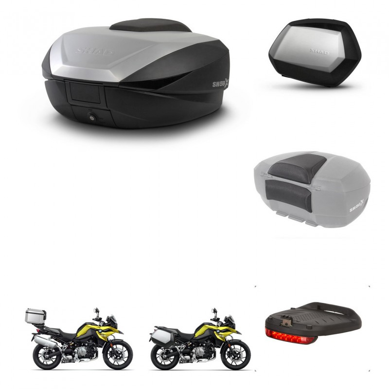 SHAD SH35 PREMIUM suitcases + mounting bracket SH59 trunk accessories 59L KIT-463027