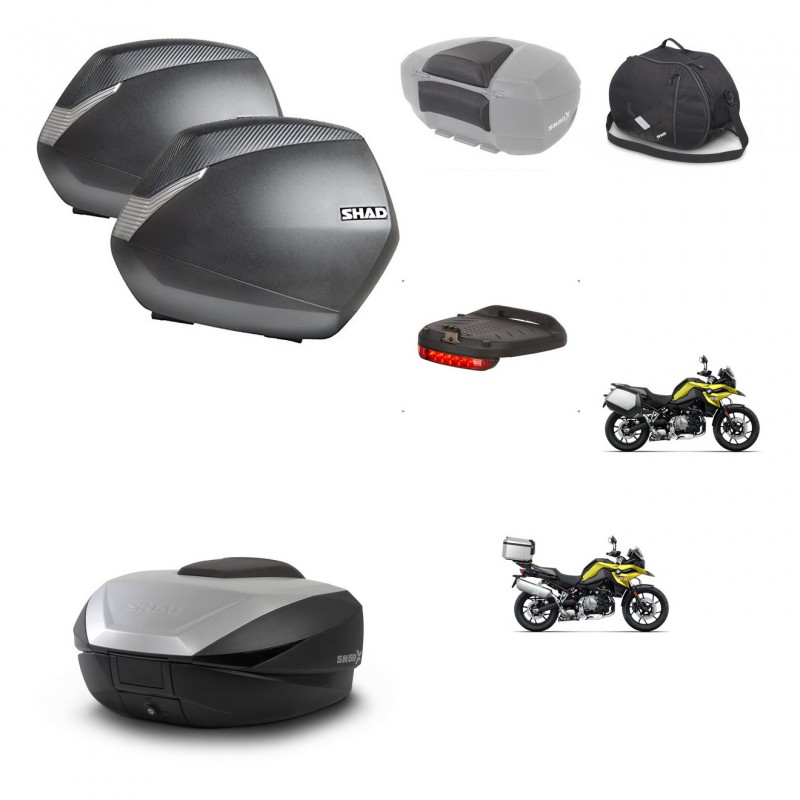 SHAD SH59 trunk + mounting bracket SH36 suitcases accessories 59L KIT-463036