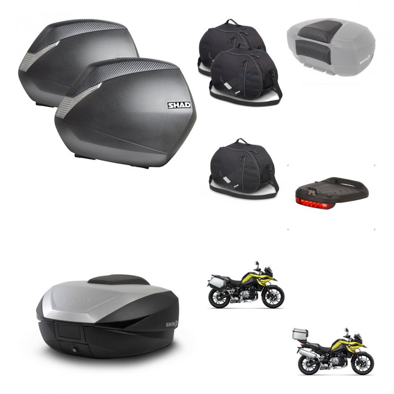 SHAD SH59 trunk + mounting bracket SH36 suitcases accessories 59L KIT-463037