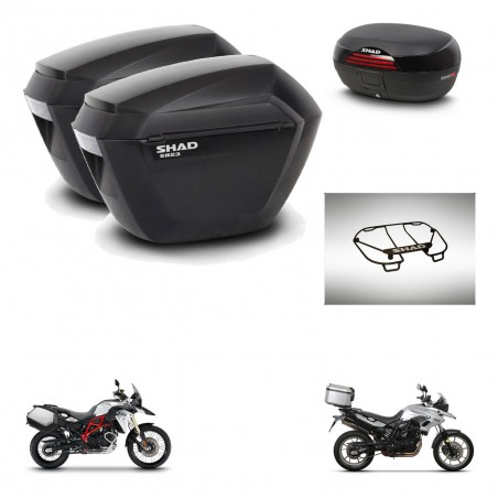 SHAD Baul SH46 + soporte montaje maletas sh23 accesorios 45 L KIT-463044
