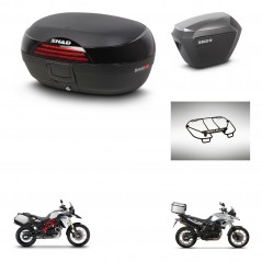 SHAD Maletas sh23 alu + soporte montaje baul SH46 accesorios 45 L KIT-463047