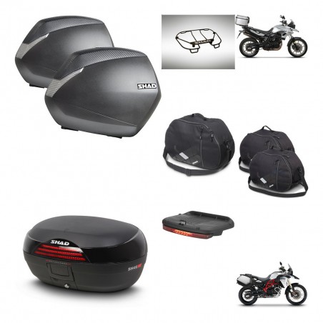 SHAD Baul SH46 + soporte montaje maletas SH36 accesorios 45 L KIT-463061