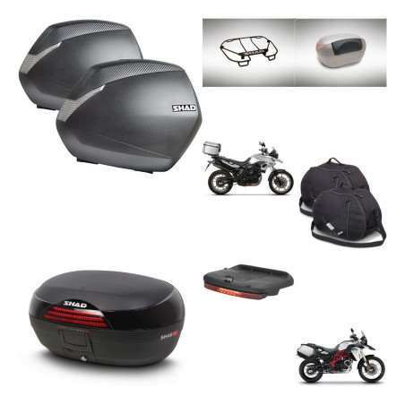 SHAD SH46 trunk + mounting bracket SH36 suitcases accessories 45 L KIT-463073