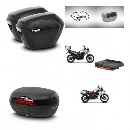 SHAD Baul SH46 + soporte montaje maletas sh23 accesorios 45 L KIT-463074